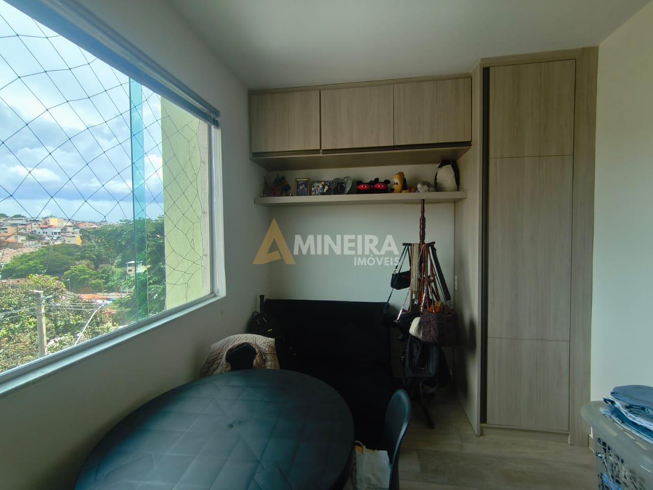 Apartamento a venda 2 qtos, sendo 1 su&iacute;te com varanda- 395 Mil Rua Carmelita Prates da Silva Belo Horizonte - 