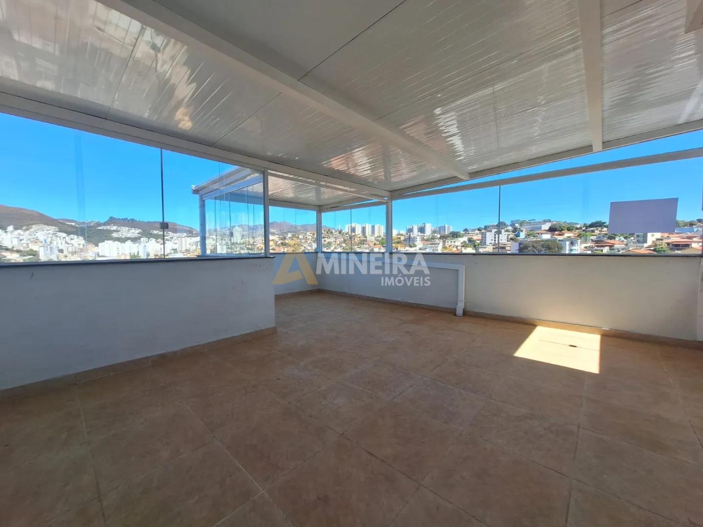 Cobertura para alugar 2 quartos, sendo 1 su&iacute;te, 115 m&sup2; Bairro Palmeiras/BHte Rua Dona Luci Belo Horizonte - 