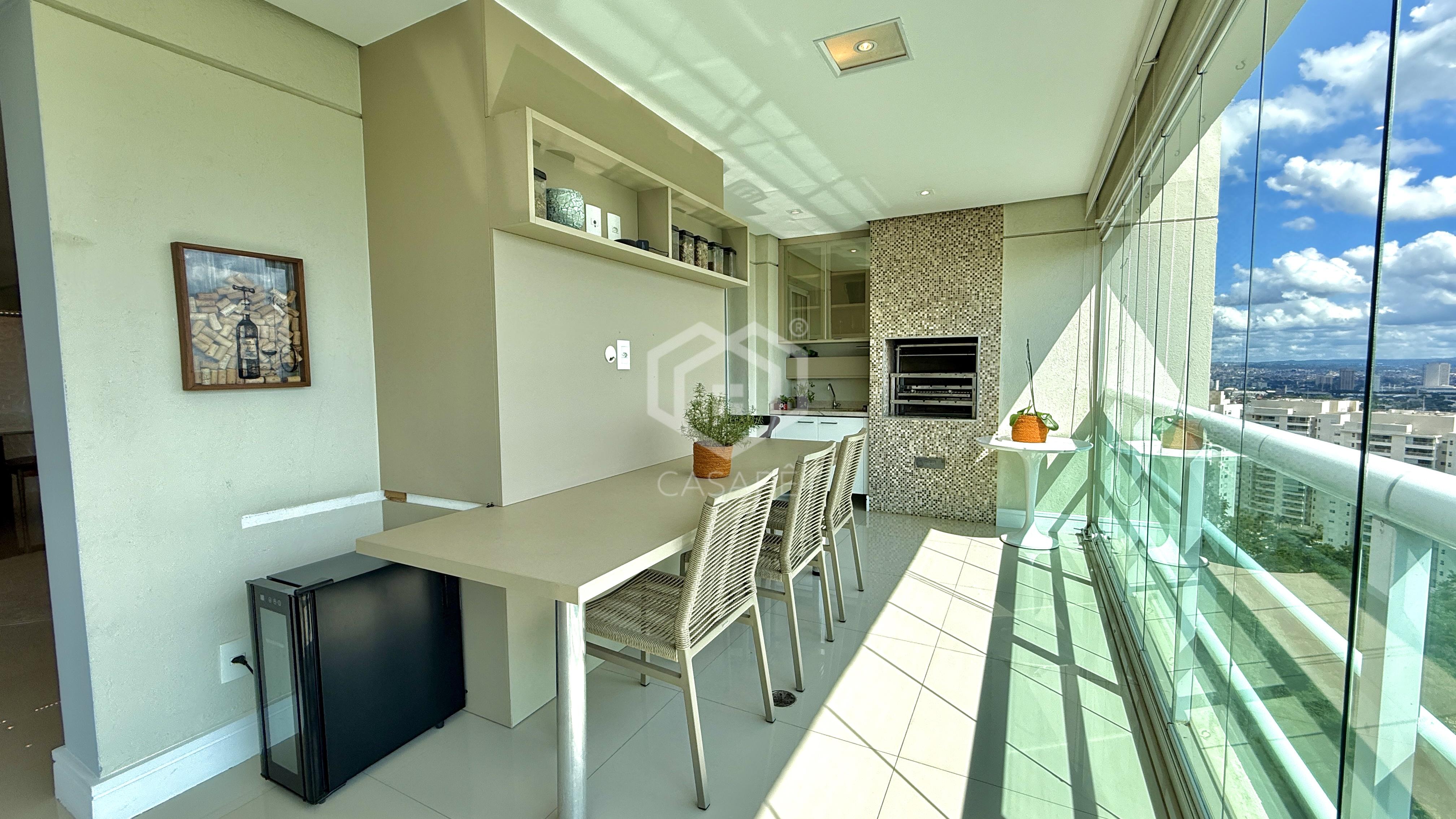 Ed. Eredit&aacute; - mobiliado e decorado, com vista permanente para a mata Alameda América Santana de Parnaíba - 