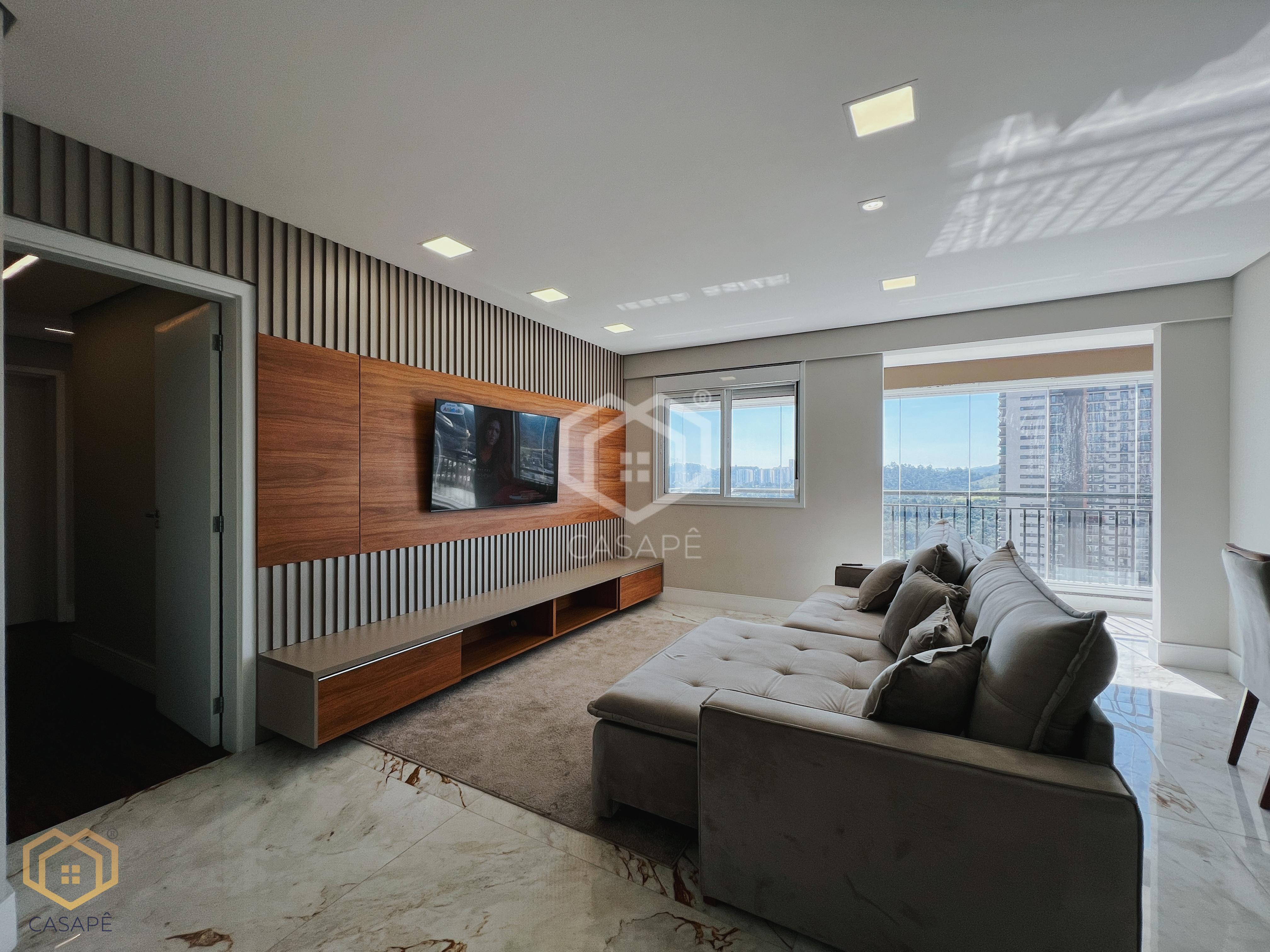 Apartamento mobiliado com 3 quartos s/1 su&iacute;te e 3 vagas de garagem em Alphaville Avenida Piraíba Barueri - 