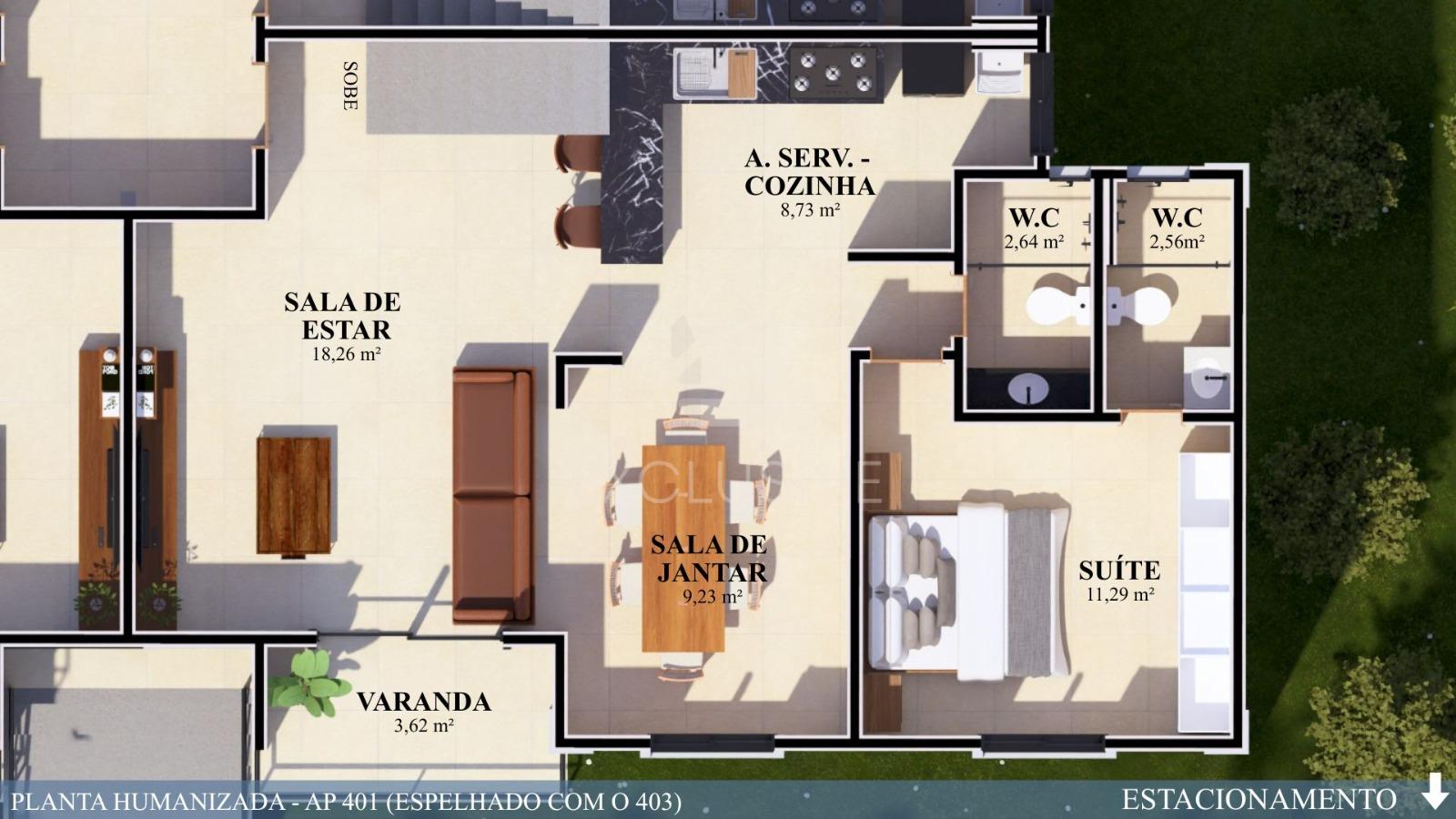 Apartamento com 2 e 3 dormit&oacute;rios &agrave; venda, a partir de  R$ 299.000,00 - Olaria Rua José Raminelli Nova Friburgo - 