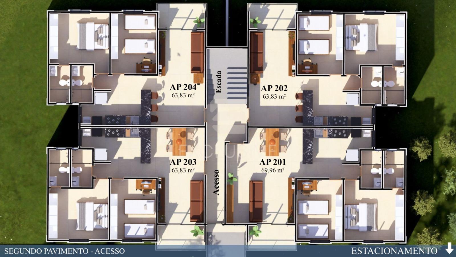 Apartamento com 2 e 3 dormit&oacute;rios &agrave; venda, a partir de  R$ 299.000,00 - Olaria Rua José Raminelli Nova Friburgo - 