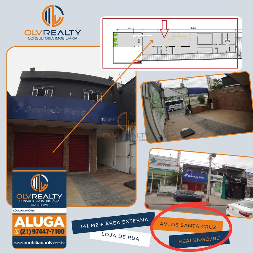 Ponto Comercial - Loja - Av. de Santa Cruz - Realengo/RJ Avenida de Santa Cruz Rio de Janeiro - 