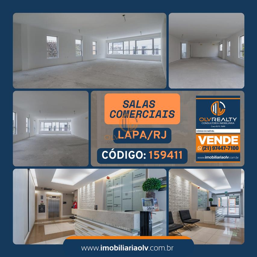 Sala Comercial ou Conjunto de Salas Comerciais | Centro/RJ | Lapa Rua dos Inválidos Rio de Janeiro - 