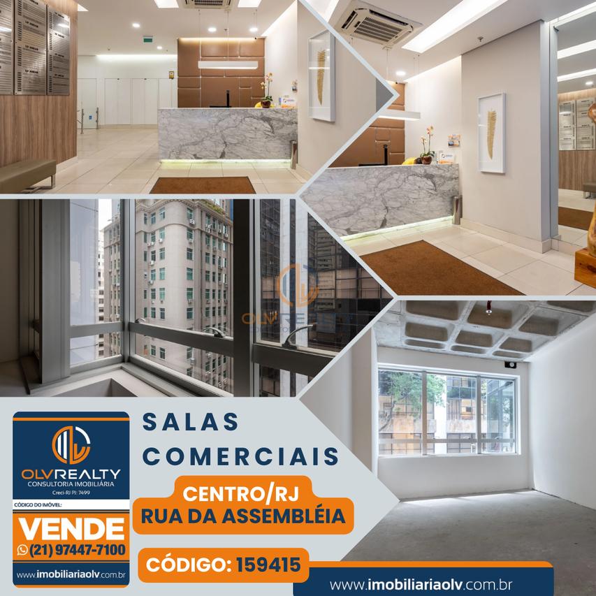 Sala Comercial ou Conjunto de Salas Comerciais | Centro/RJ Rua da Assembléia Rio de Janeiro - 