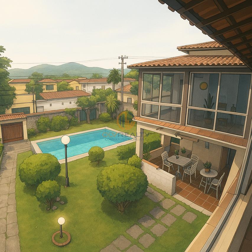 Linda Casa de esquina com 3Q, suíte, piscina no Engenho do Mato | Niterói/RJ Rua dos Jequitibas  Niterói - 