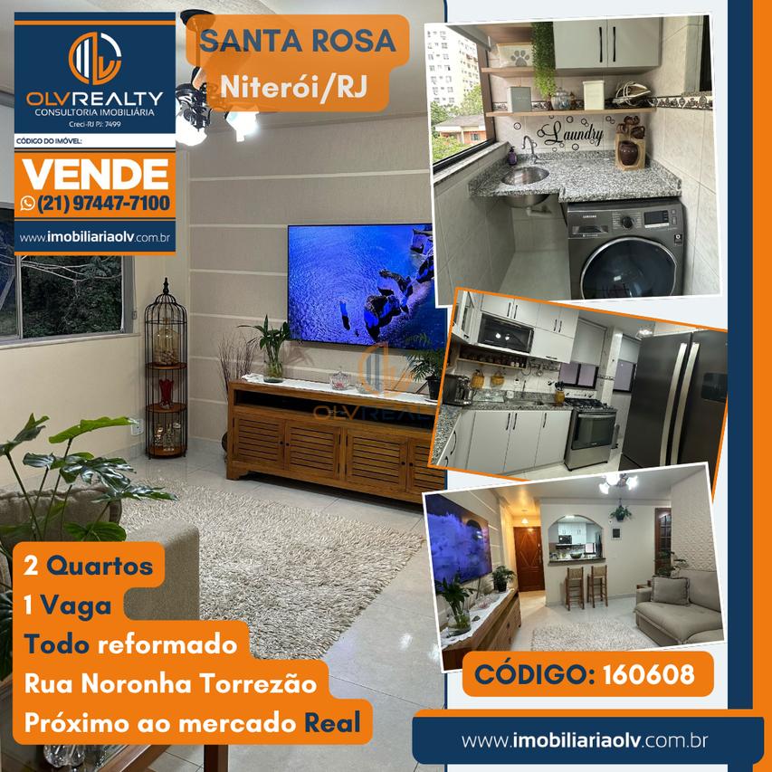 Apartamento de 2Q a venda em Santa Rosa | Noronha Torrezão | Niterói/RJ - Niterói - 