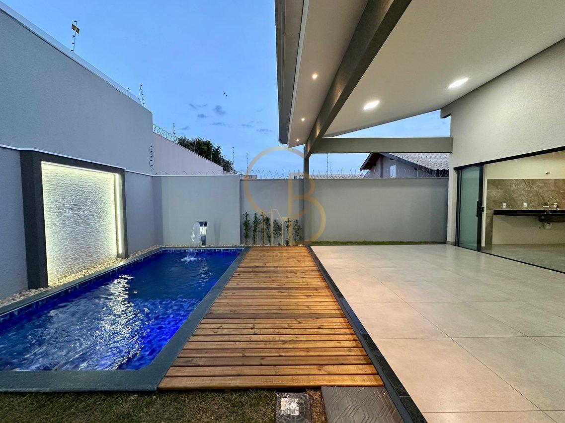 CASA MODERNA COM PISCINA E ACABAMENTO PREMIUM! Rua João Maiollino Campo Grande - 