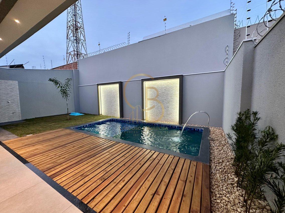 CASA MODERNA COM PISCINA E ACABAMENTO PREMIUM! Rua João Maiollino Campo Grande - 