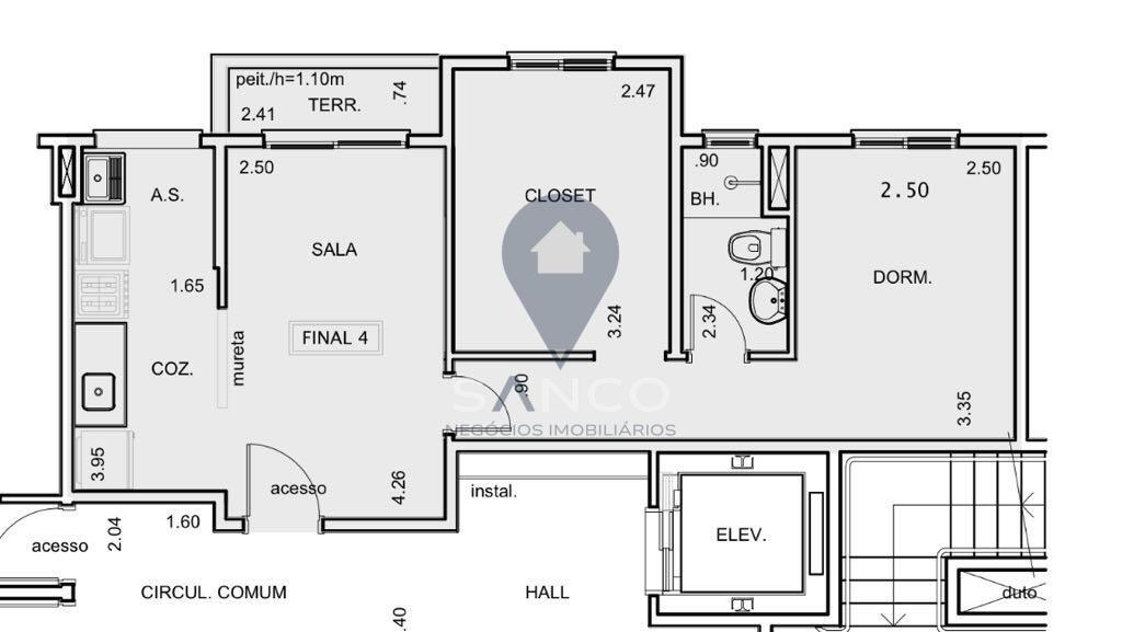APARTAMENTO PARA VENDA NO CONDOMÍNIO DUO RESERVA DO JAPI EM JUNDIAÍ SP Rua Antônio Lucato Jundiaí - 