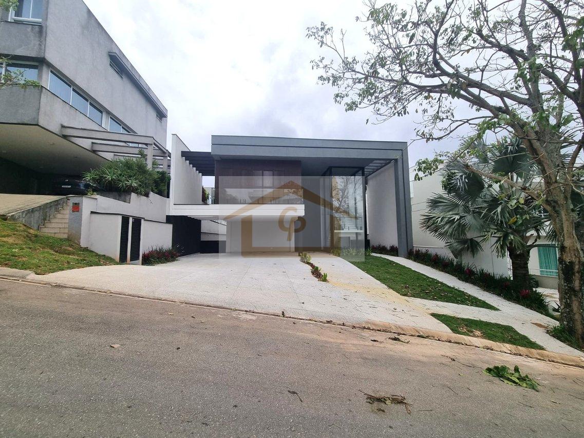 Casa inteligente, 5 su&iacute;tes, 3 vagas cobertas, Bosque privativo -Arquitetura Contempor&acirc;nea Estrada do Capuava Cotia - 