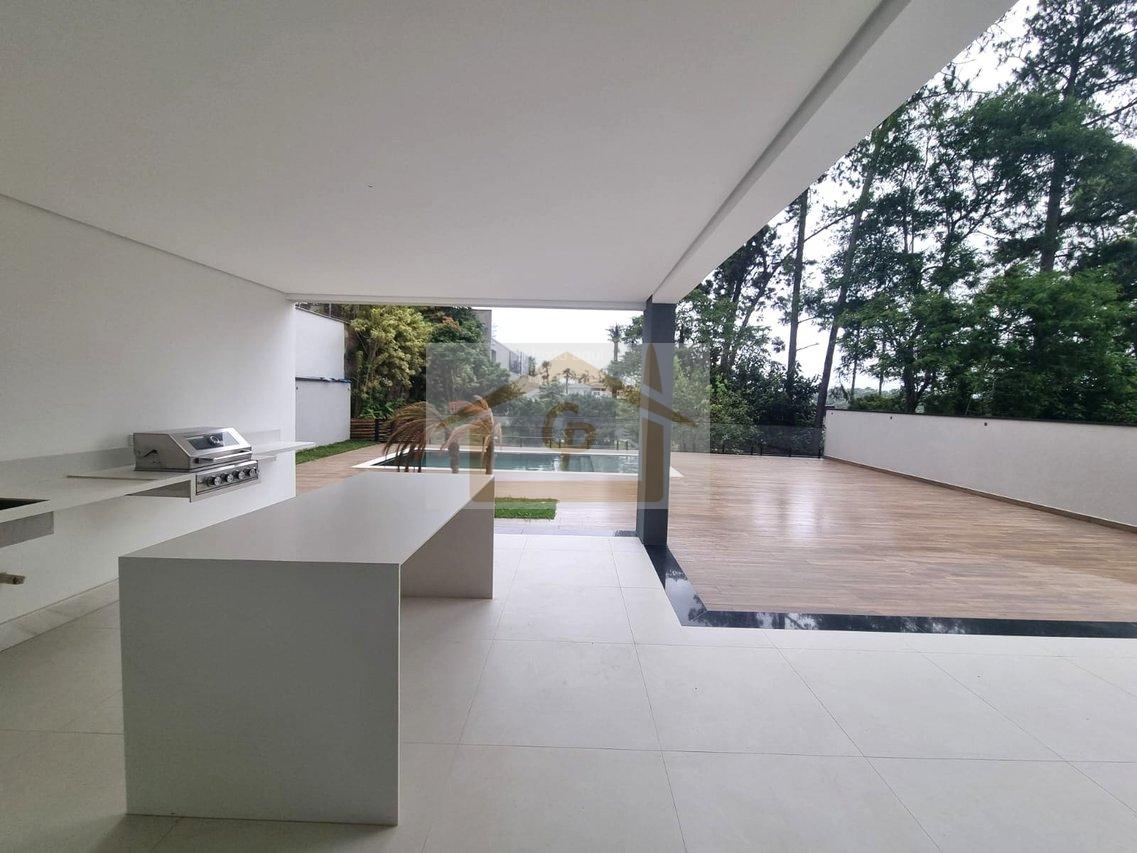 Casa inteligente, 5 su&iacute;tes, 3 vagas cobertas, Bosque privativo -Arquitetura Contempor&acirc;nea Estrada do Capuava Cotia - 