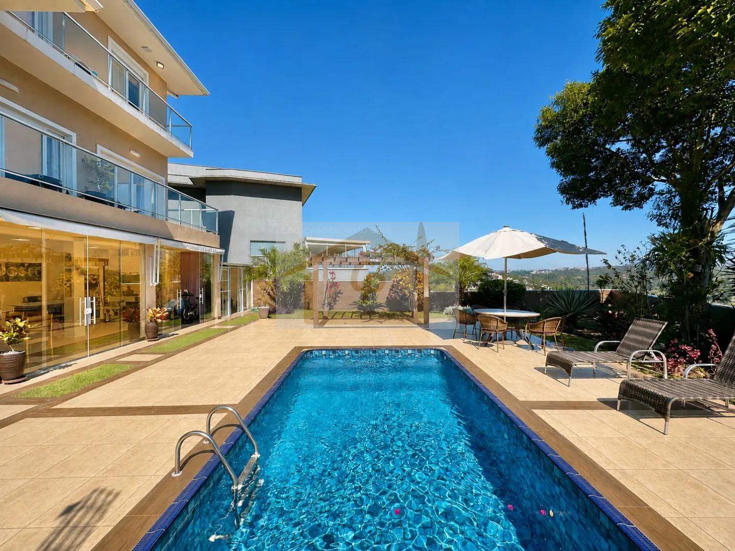 3 su&iacute;tes, moderna, piscina, gourmet, lareira, escrit&oacute;rio e uma vista encantadora!  Carapicuíba - 