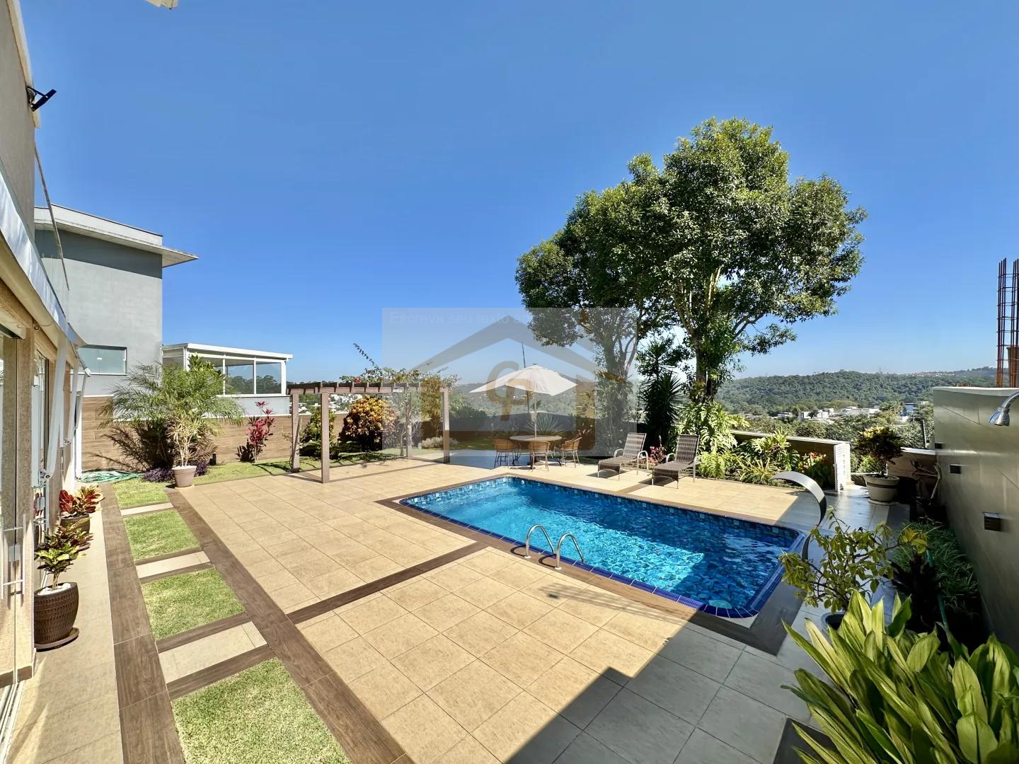 3 su&iacute;tes, moderna, piscina, gourmet, lareira, escrit&oacute;rio e uma vista encantadora!  Carapicuíba - 