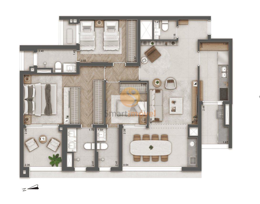 114m² | 3 suítes