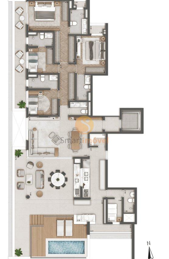 243m² | 4 suítes