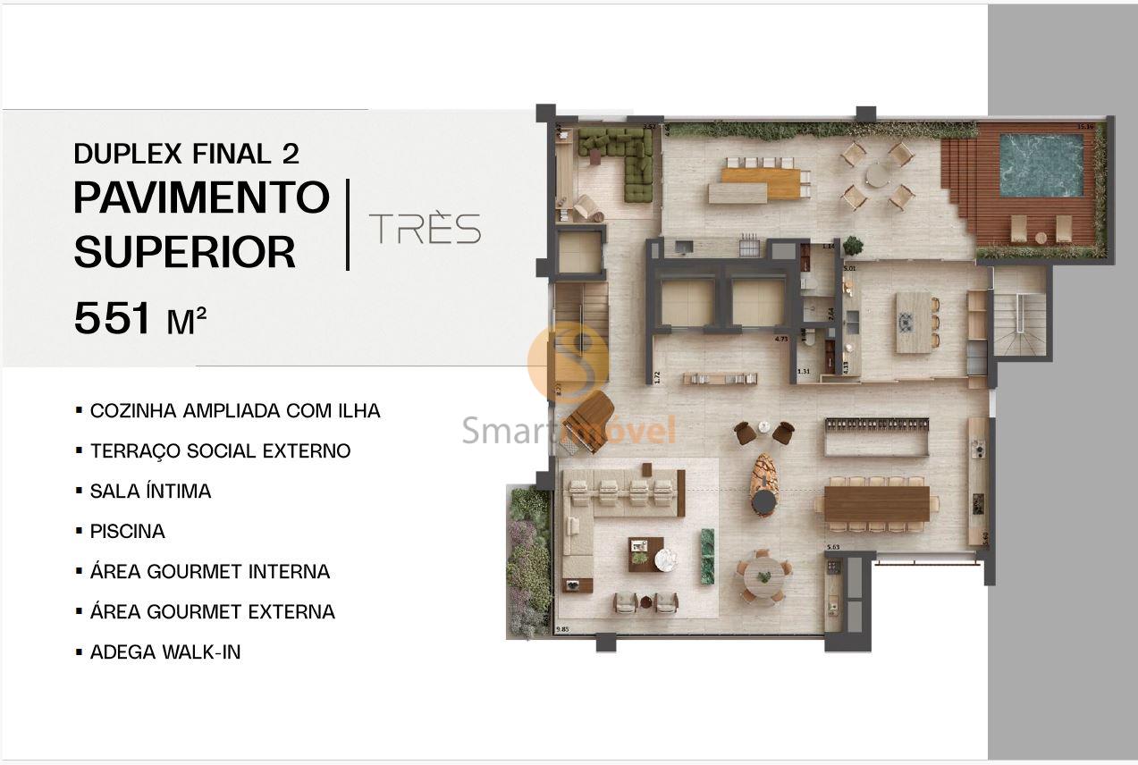 Duplex 551m² - Superior