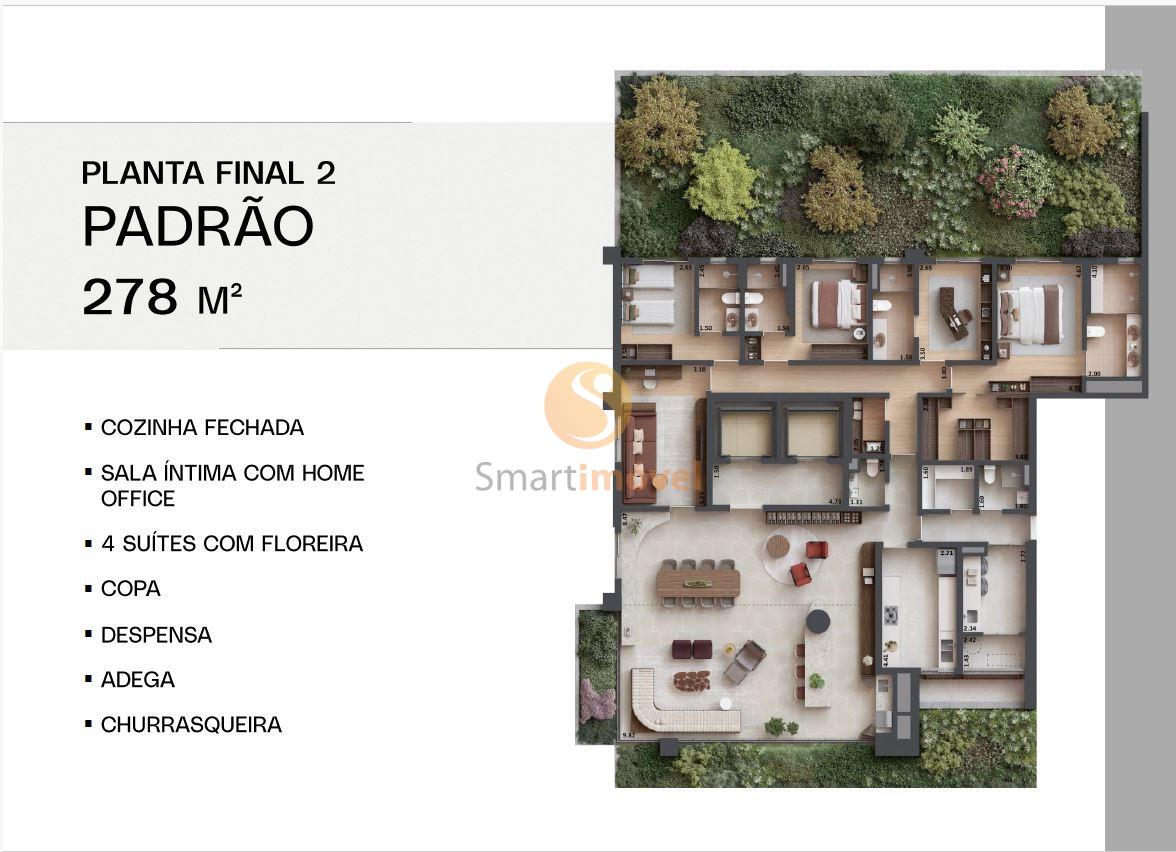 Tipo 278m² - PADRAO