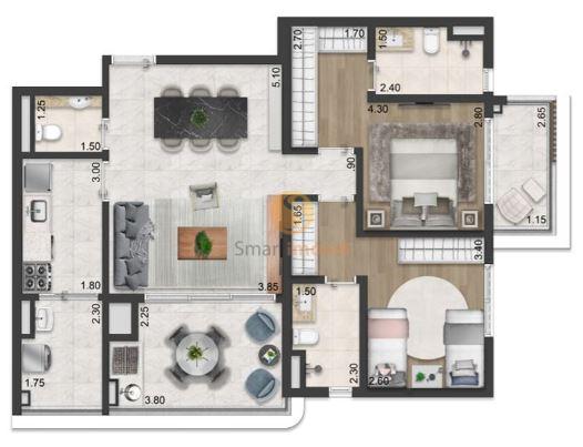 88,5m² - Apto Padrão
