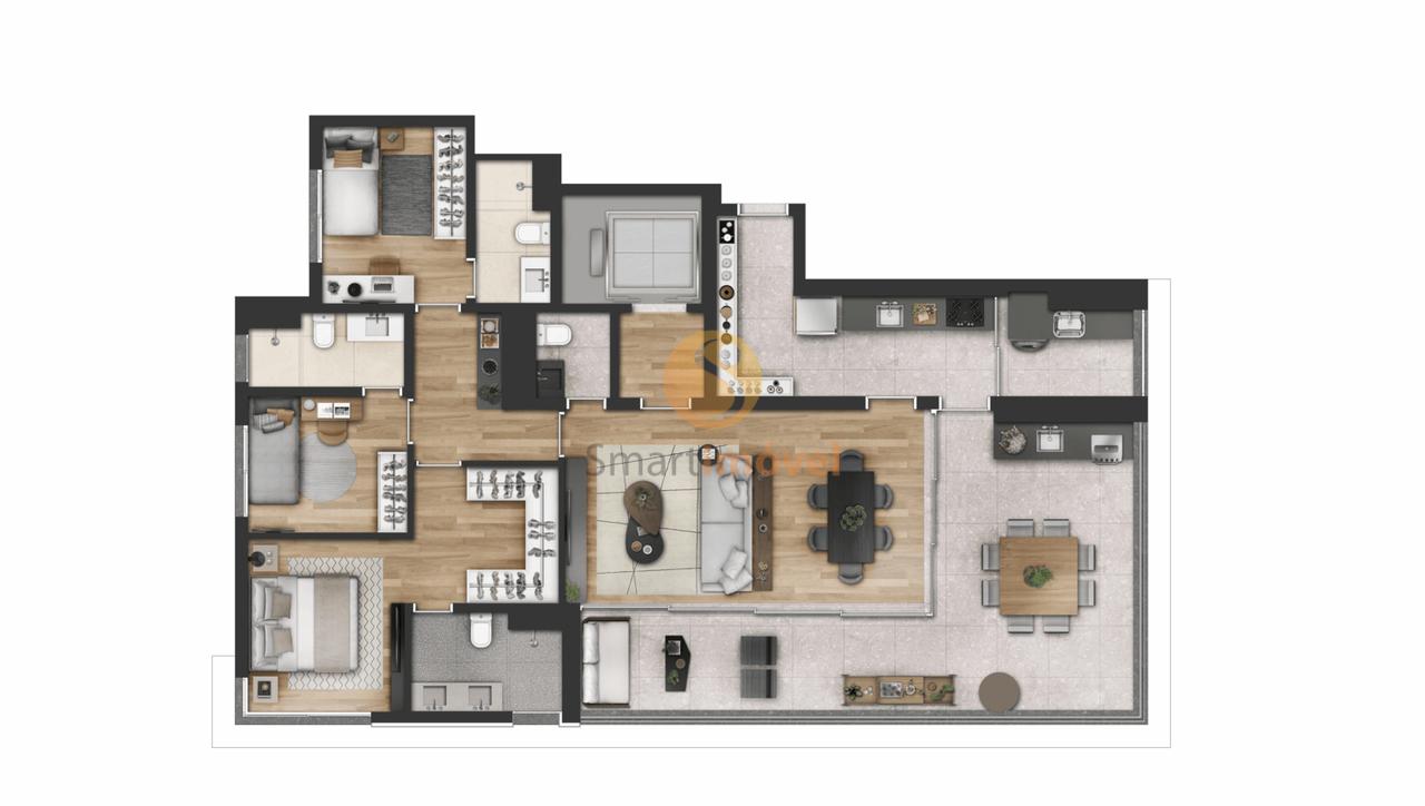 Planta 148m 3 suites