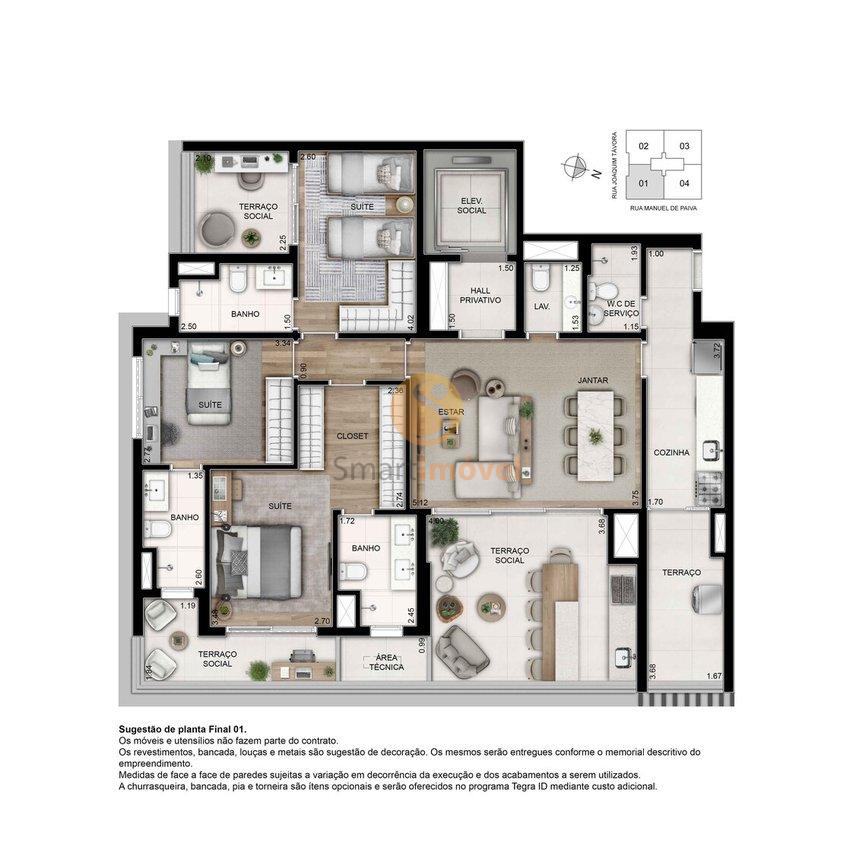 PLANTA-140m-03-SUITES-COZINHA-FECHADA