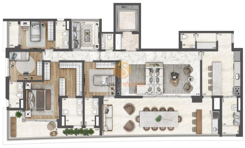 Planta 234m² - Tipo