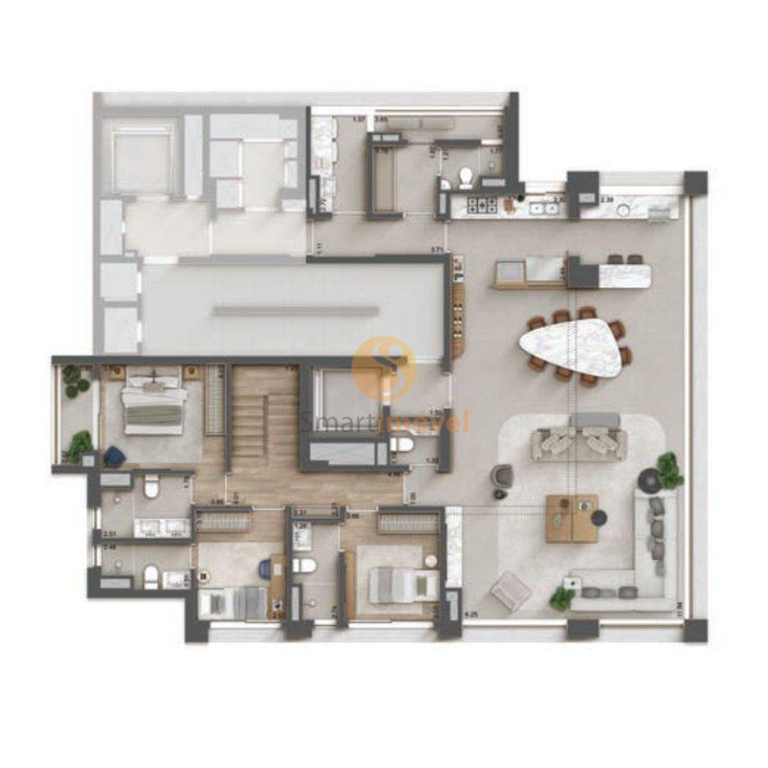 Cob 276m² | 4 suítes - Inf.