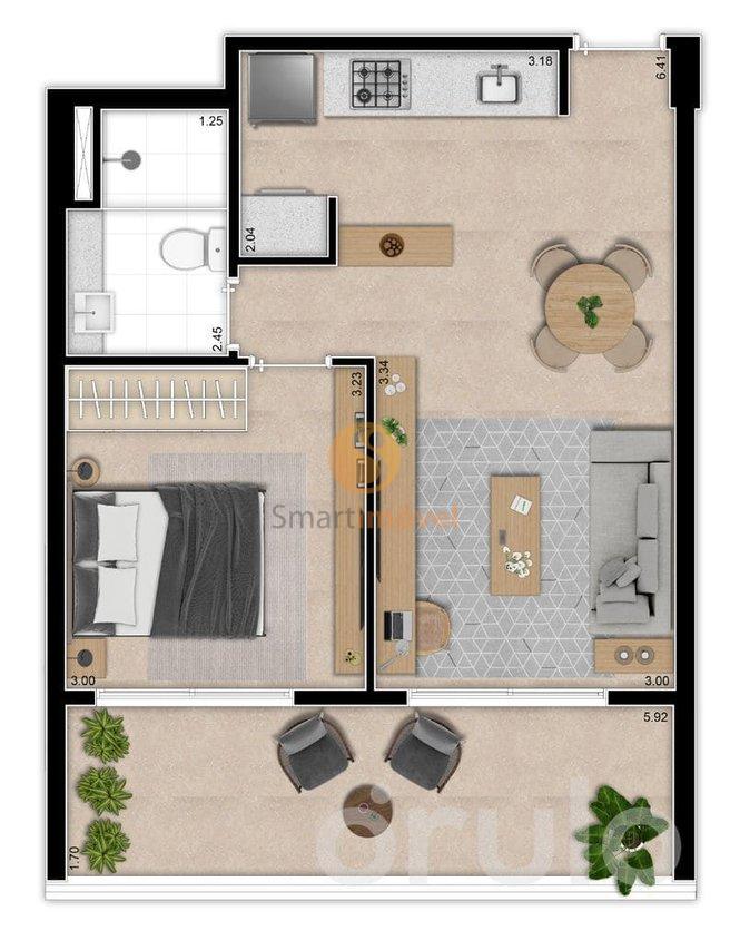 Tipo 53m²