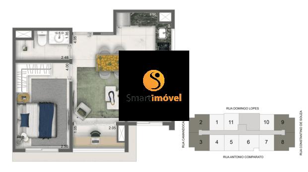 42m² - Opção 1 dormitório