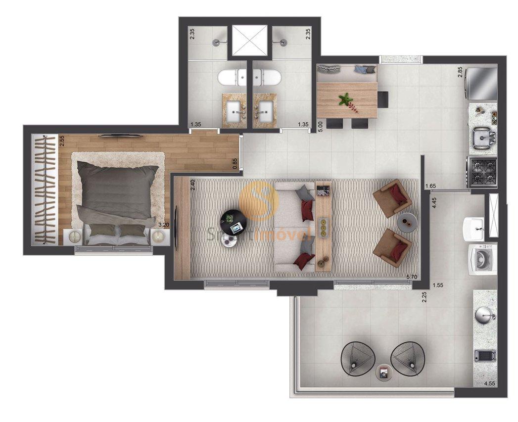 66m² - Opção