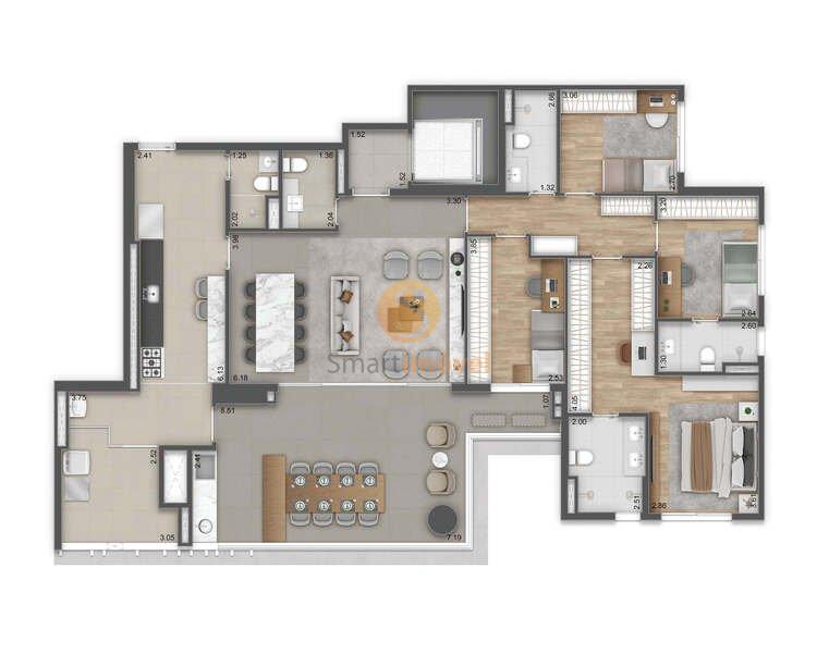 177m² - 4 dormitórios