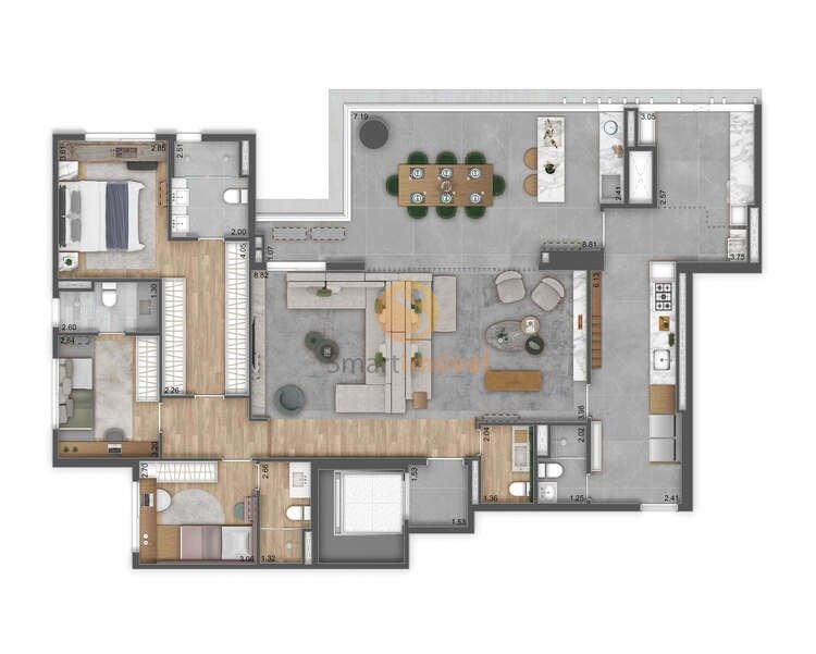 177m² - 3 suítes