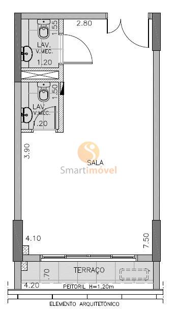 Sala Consultório com 39m² Avenida Rubem Berta São Paulo - 