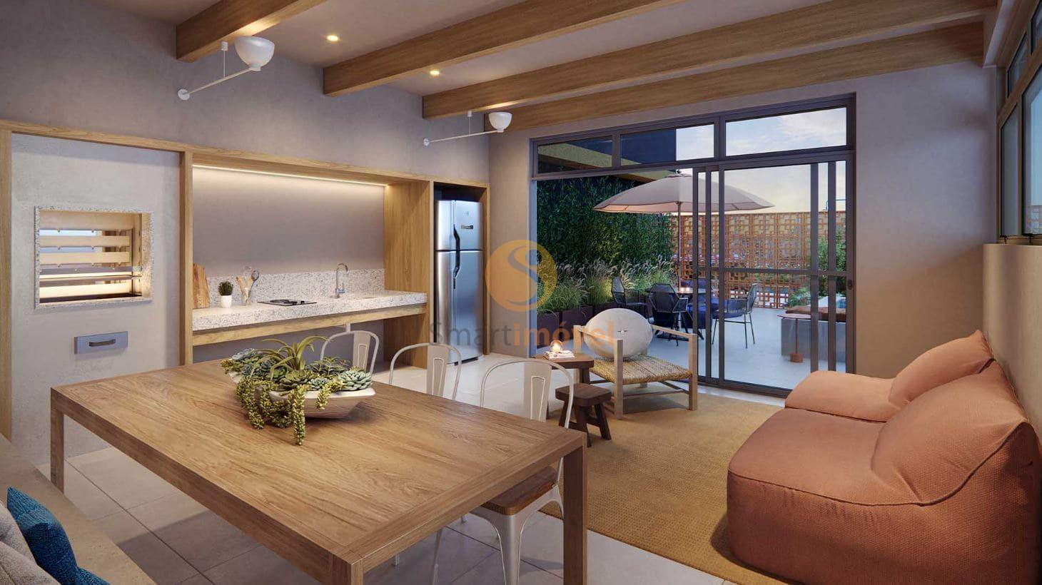 Apartamento studio com 42m&sup2;, 1 su&iacute;te e 1 vaga  São Paulo - 