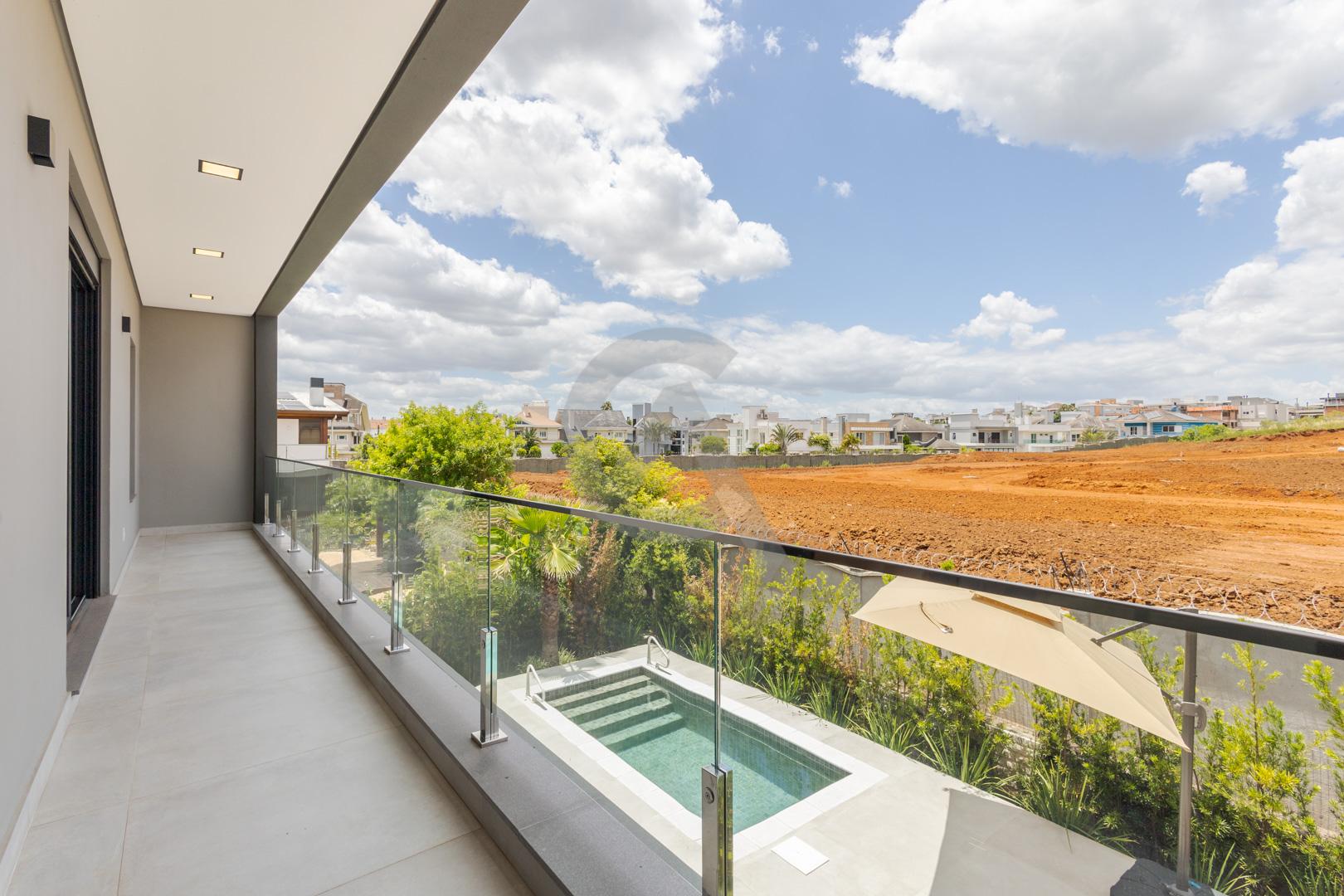 Casa em condom&iacute;nio &agrave; venda mobiliada 4 su&iacute;tes, p&aacute;tio com piscina em Canoas Rua Monte Castelo Canoas - 