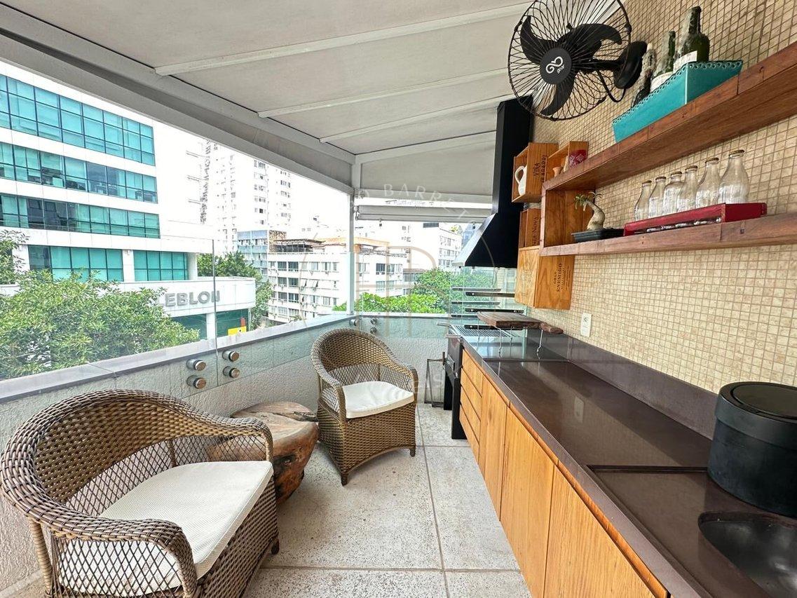 Cobertura Linear 3 Quartos 2 Suítes e 1 Vaga. Leblon Rua Afrânio de Melo Franco Rio de Janeiro - 