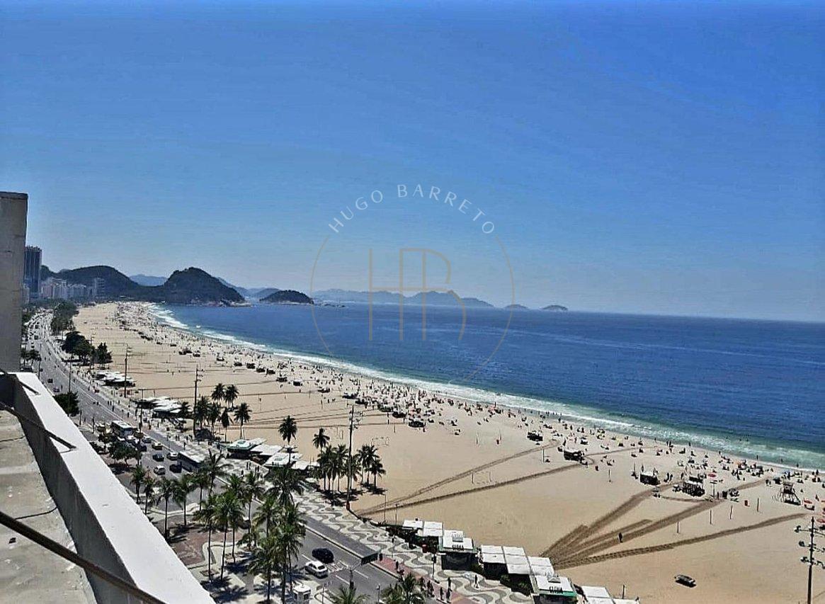 Apartamento 3 quartos Frente Mar na Praia de Copacabana Avenida Atlântica Rio de Janeiro - 
