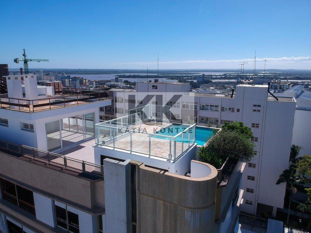 Triplex Chácara Mostardeiro 479 Apto 801 547.3m² 4D Doutor Vale Porto Alegre - Piscina- Vista aérea