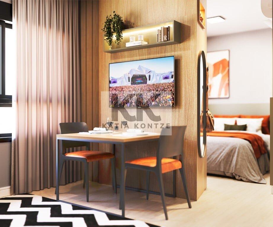 Apartamento Mural Bom Fim 1 suíte 44m² Garibaldi Porto Alegre - Living