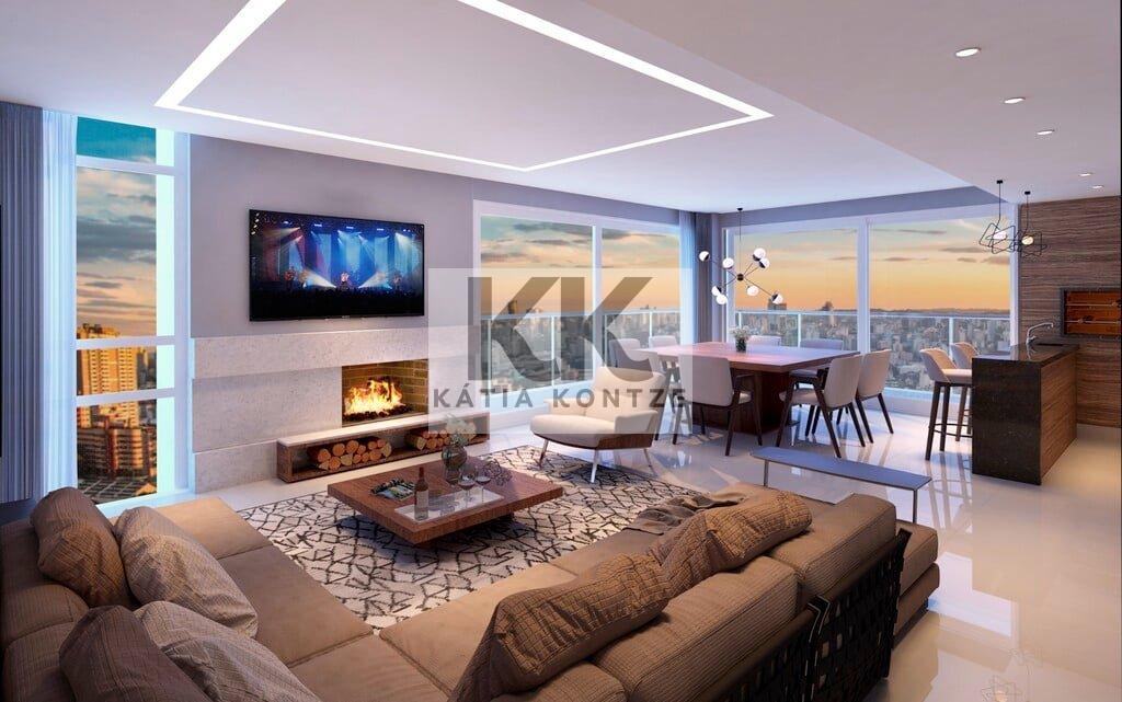 Apartamento DUOS 182.37m² 3D Alceu Wamosy Porto Alegre - 
