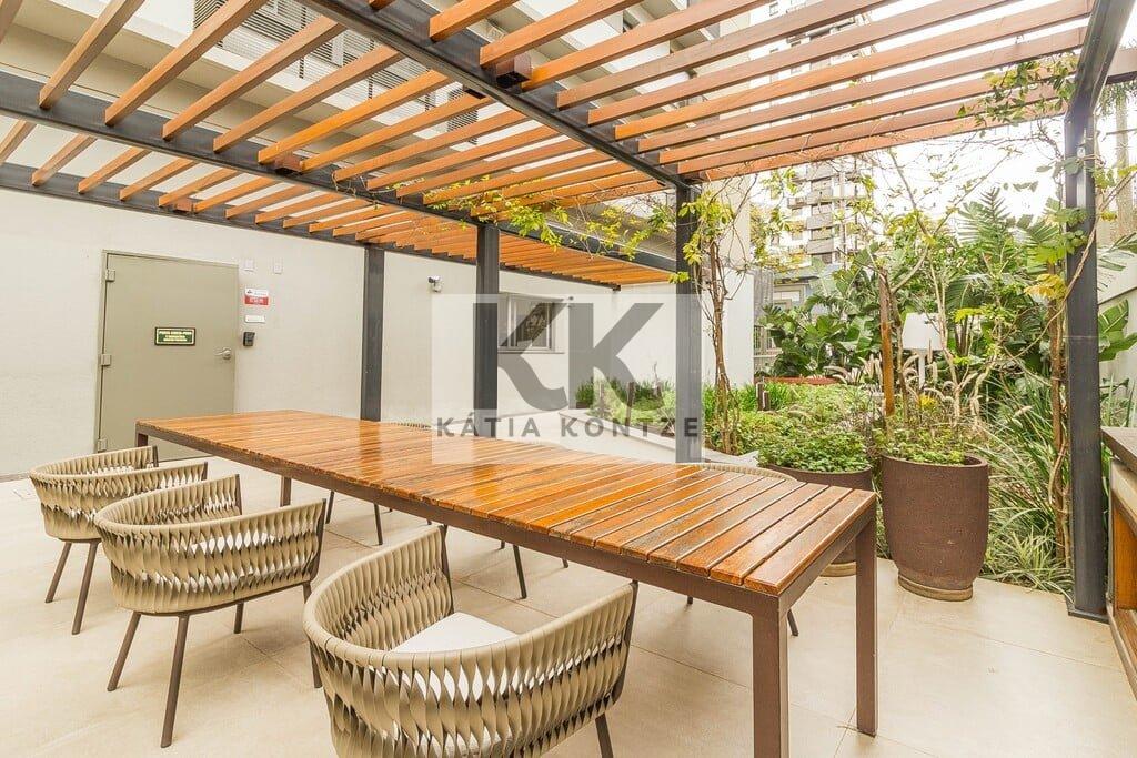 Studio Vintage Senior Residence 37.08m² 1D Lageado Porto Alegre - Lounge externo