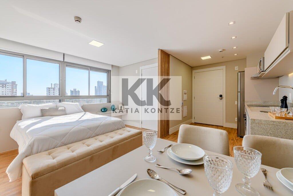 Studio Vintage Senior Residence 37.08m² 1D Lageado Porto Alegre - Dormitorio - apartamento 508