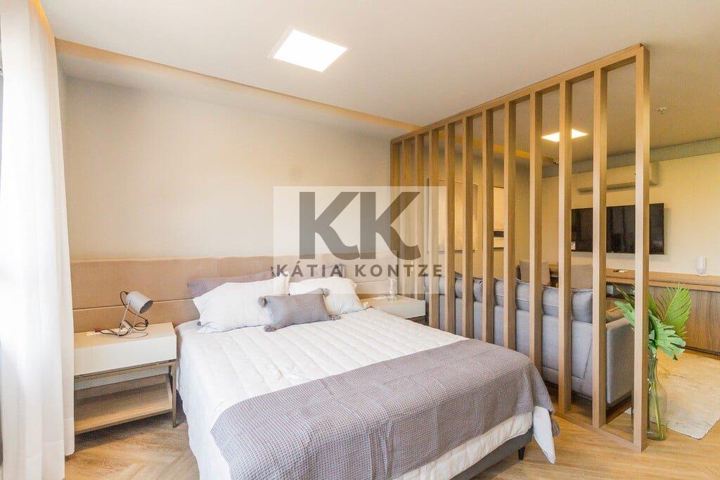 Studio Vintage Senior Residence 42.82m² 1D Lageado Porto Alegre - Dormitorio