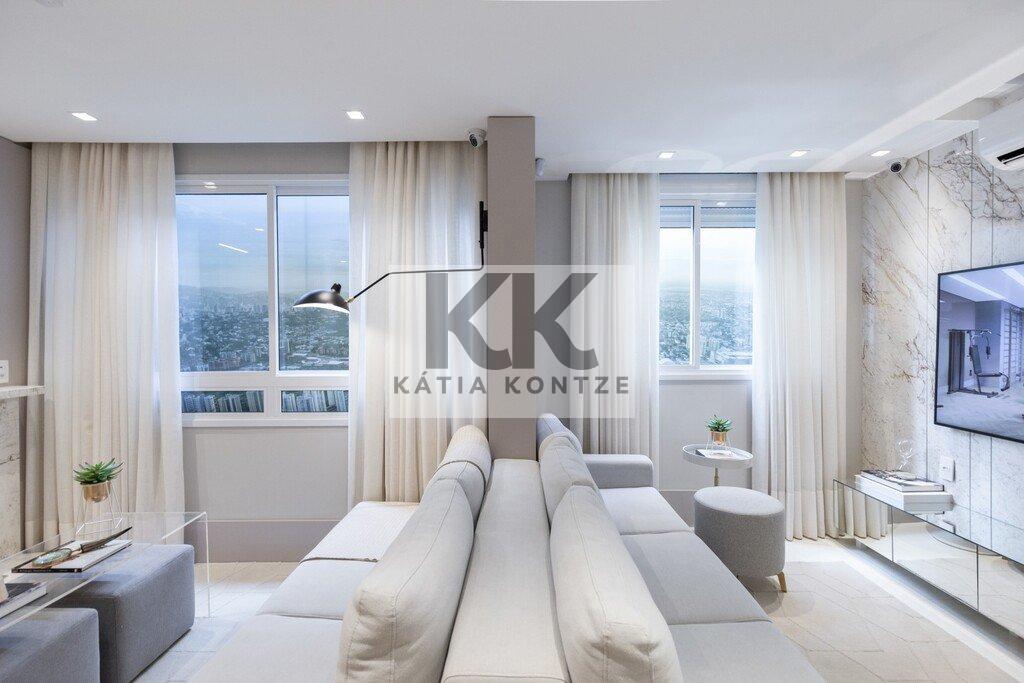 Apartamento Prime Altos do Germânia 67.62m² 3D Sapé Porto Alegre - Living