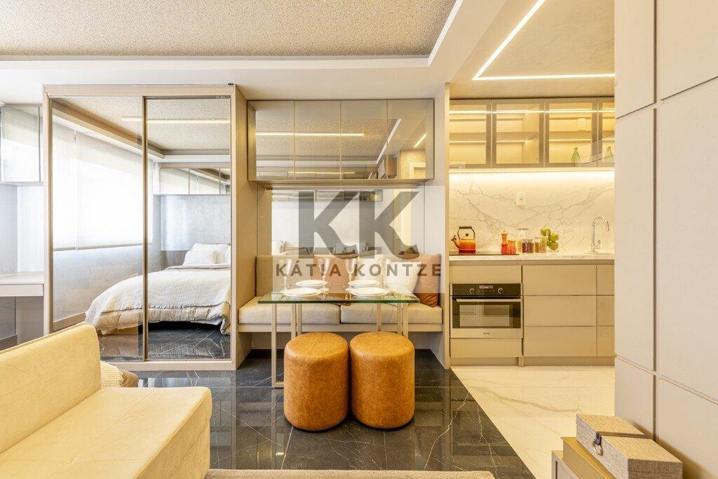 Studio The Arch 28.35m² 1D Silva Jardim Porto Alegre - Living