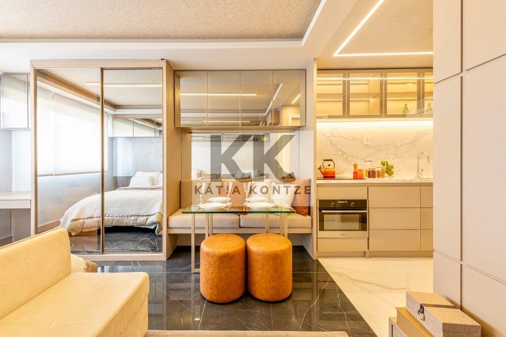 Apartamento The Arch 69.93m² 2D Silva Jardim Porto Alegre - Living