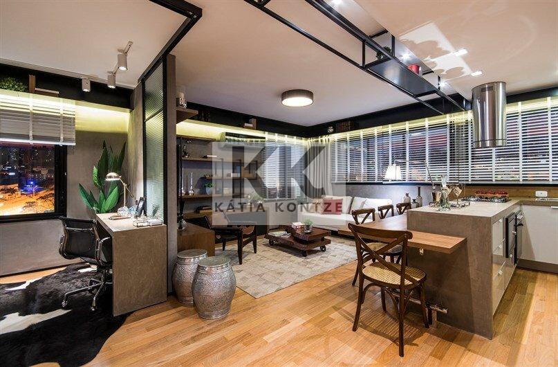 Studio NY 205 43.13m² 1D Nova York Porto Alegre - Living