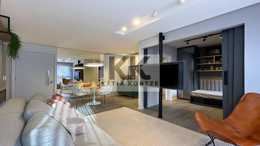 Apartamento Villa Moinhos 1 suíte 55m² Miguel Tostes Porto Alegre - Living