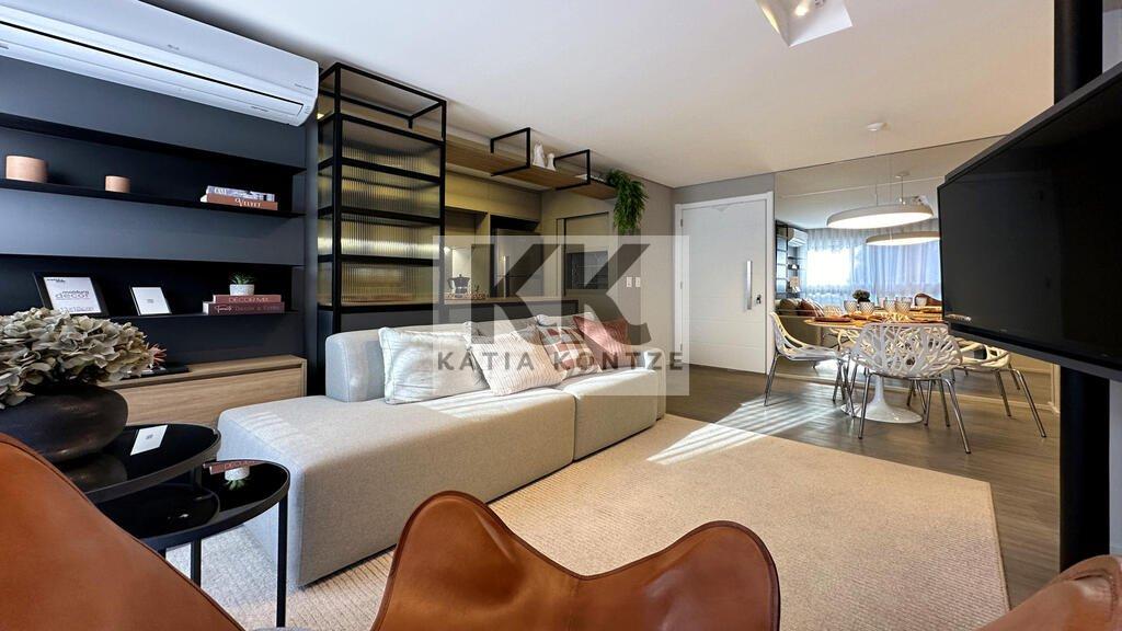 Apartamento Villa Moinhos 1 suíte 55m² Miguel Tostes Porto Alegre - Living