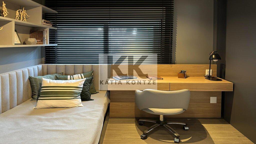 Apartamento Villa Moinhos 1 suíte 55m² Miguel Tostes Porto Alegre - Dormitorio
